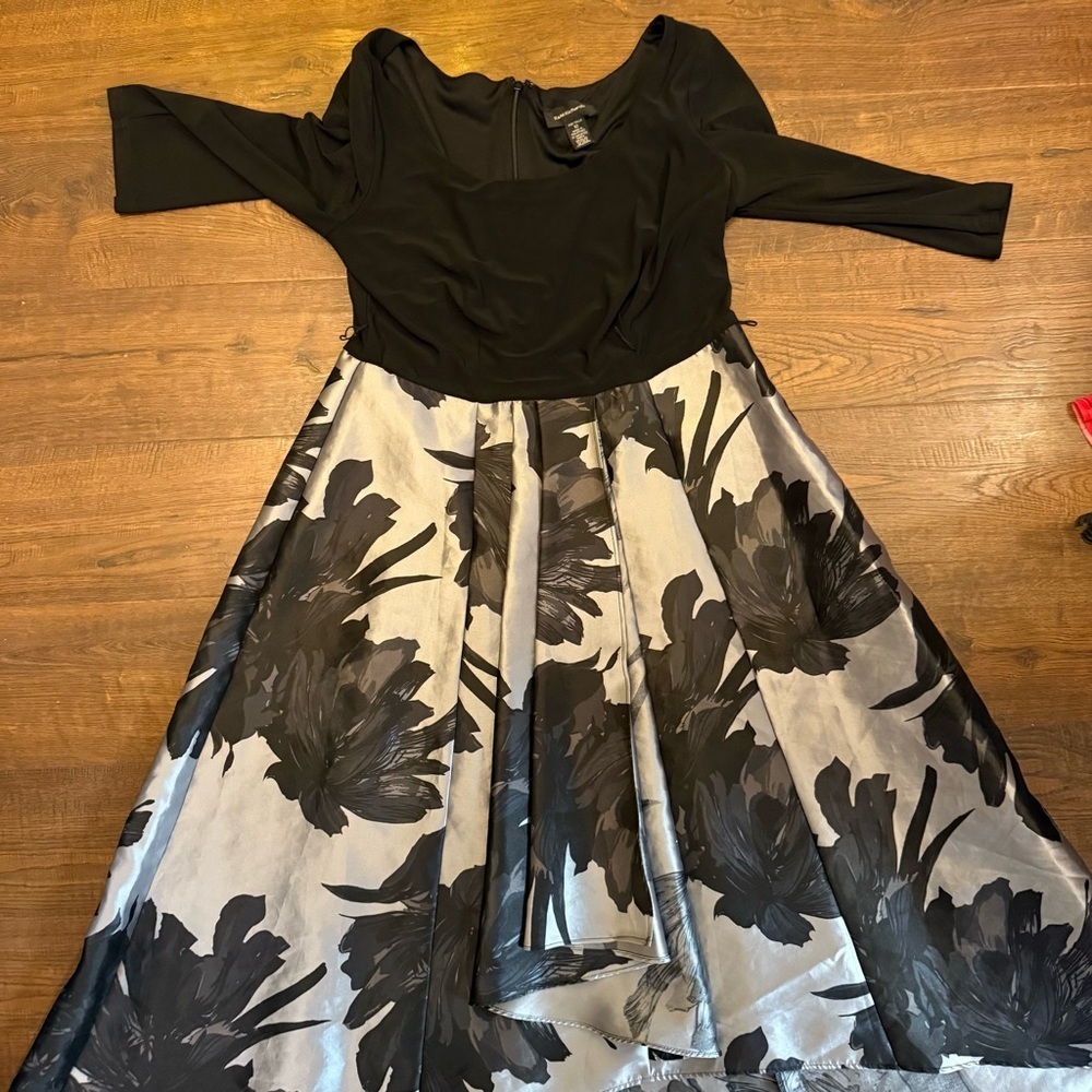 R&M Richards Vintage Fit & Flare Hi-Low Gown Dress - Picture 2 of 7